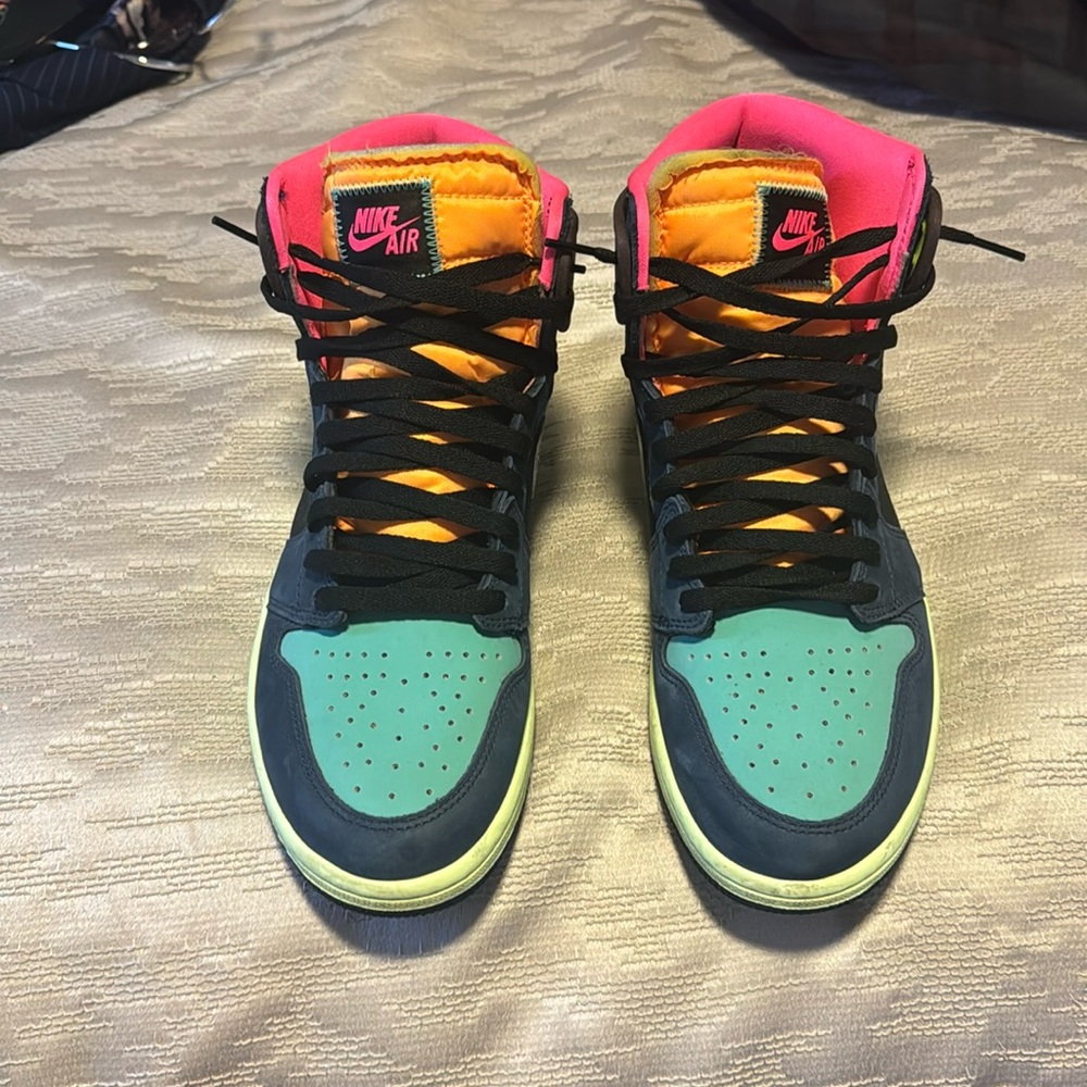 Air Jordans size 11 1/2 multicolor